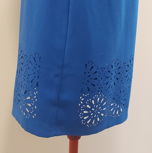 Blue Cutout Dress - Picture 4 of 4